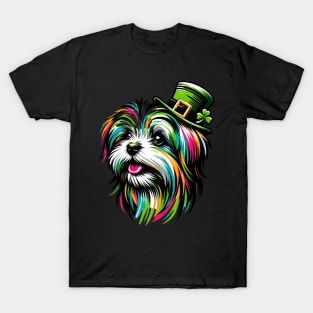 Lowchen Dog Celebrates St Patrick's Day in Style T-Shirt